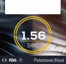 1.56 Bifocal Invisible PhotoGrey SHMC - невидимі